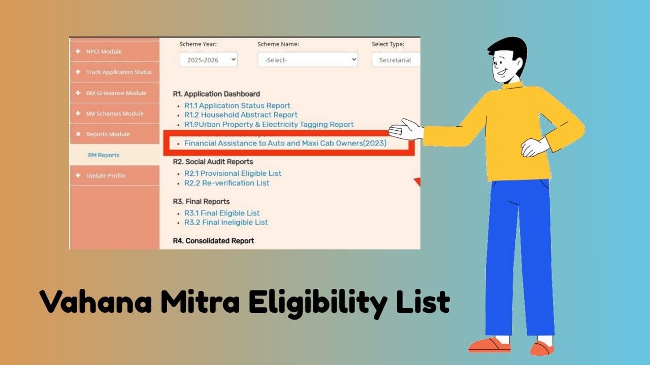 Vahana Mitra Beneficiary List Check
